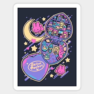 Moon Pocket Sticker